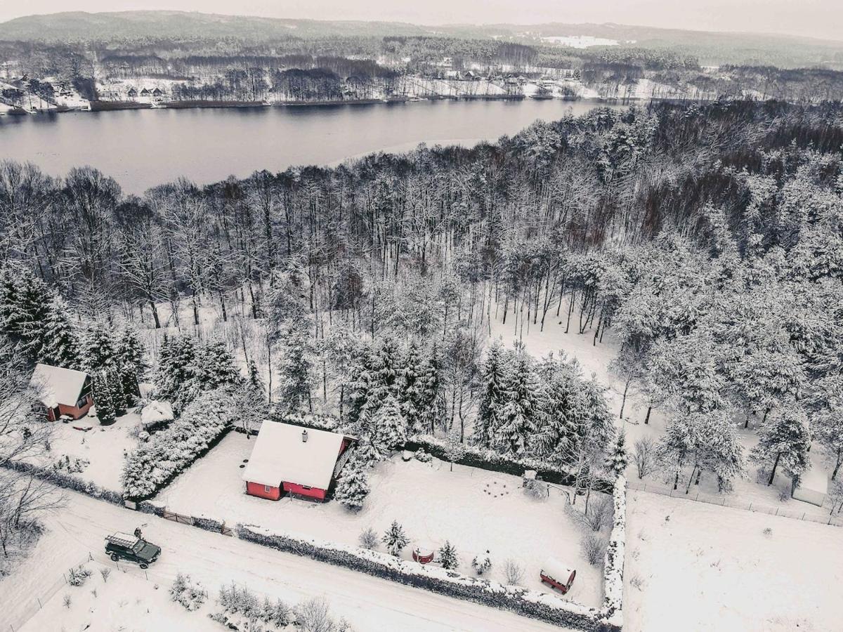 Rajska Cisza - Caloroczny Prywatny Domek W Lesie Nad Jeziorem - Sauna I Balia كرونغ المظهر الخارجي الصورة